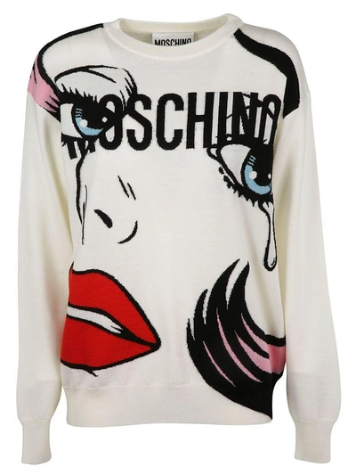 Shop Moschino Weeping Sweater In A1001