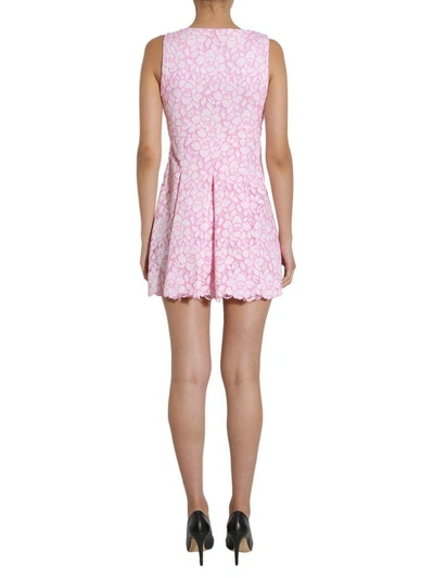 Shop Boutique Moschino Lace Dress In Multicolor