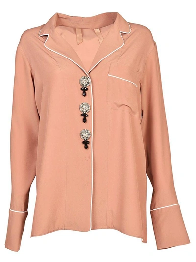 Shop N°21 Charms Pajama Shirt In Rosa Scuro