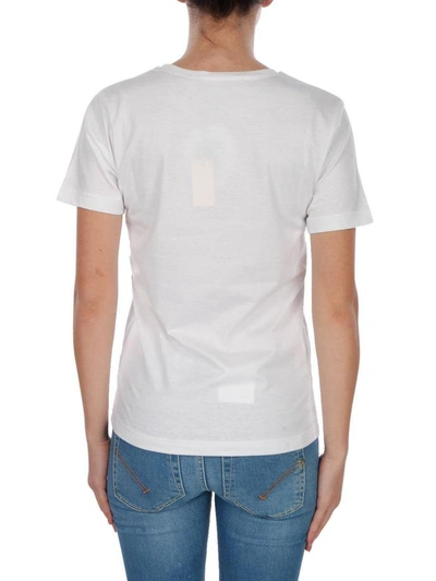 Shop Blugirl Cotton T-shirt In White - Multicolor
