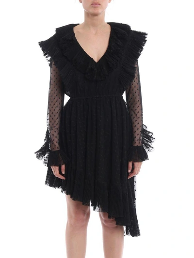 Shop Philosophy Di Lorenzo Serafini Di Lorenzo Serafini Polka Dot Tulle Dress In Black