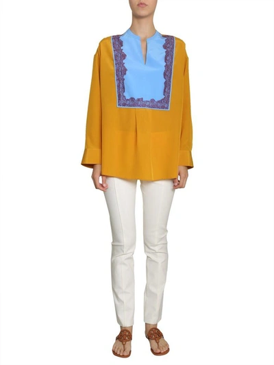 Shop Tory Burch Claire Tunic In Bianco