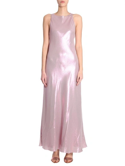 Shop Alberta Ferretti Long Dress In Rosa