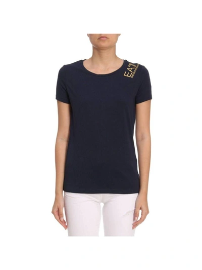 Shop Ea7 T-shirt T-shirt Women  In Blue