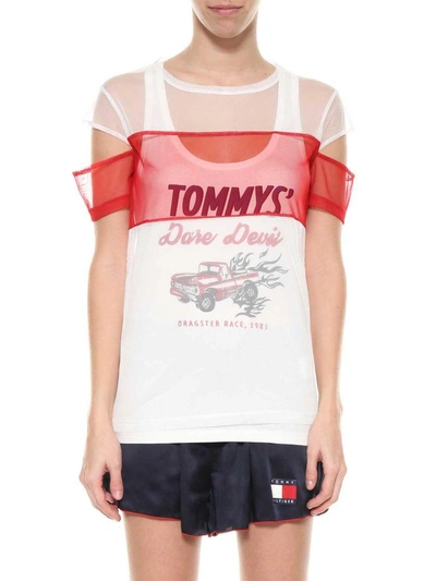 Shop Tommy Hilfiger T-shirt In Bianco
