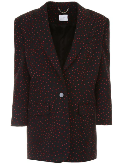 Shop Magda Butrym Polka Dots Dijon Blazer In Blacknero