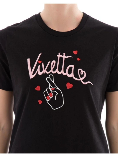 Shop Vivetta Black Cotton T-shirt