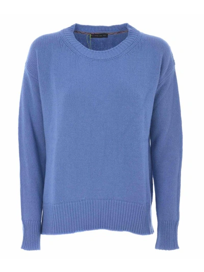 Shop Etro Ribbed Detail Jumper In Azzurro