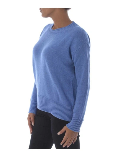 Shop Etro Ribbed Detail Jumper In Azzurro