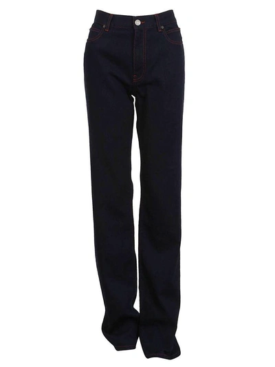 Shop Calvin Klein High-waisted Jeans In Blue