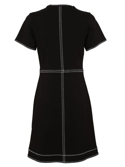 Shop Mcq By Alexander Mcqueen Mcq Alexander Mcqueen Stitched Detail Dress In Black