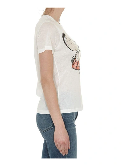 Shop Golden Goose Cherry T-shirt In White-butterfly