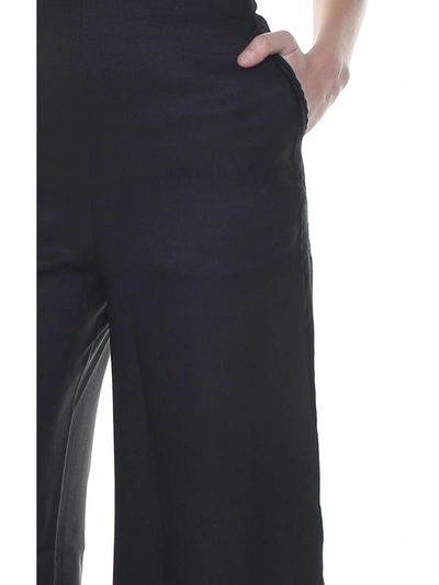 Shop Vatanika Design High-rise Jersey Trousers In Nero