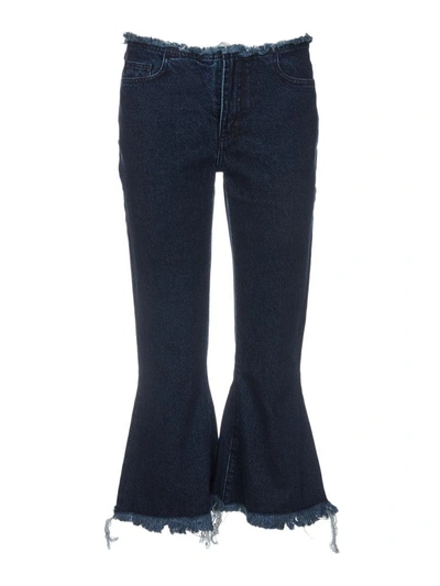Shop Marques' Almeida Marques'almeida Ripped Jeans In Blu