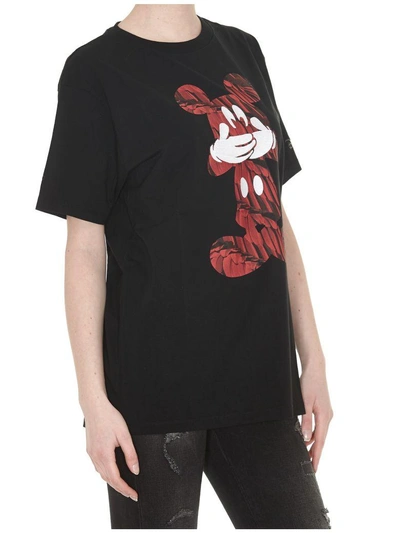 Shop Marcelo Burlon County Of Milan Mickey Mouse Tshirt In Black Red