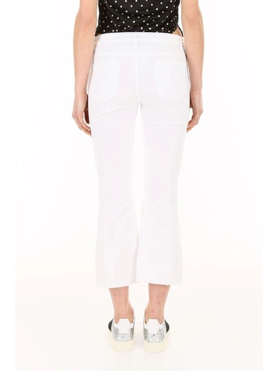 Shop Michael Michael Kors Cropped Jeans In White (white)