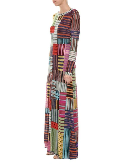 Shop Missoni Striped Dress In Multi