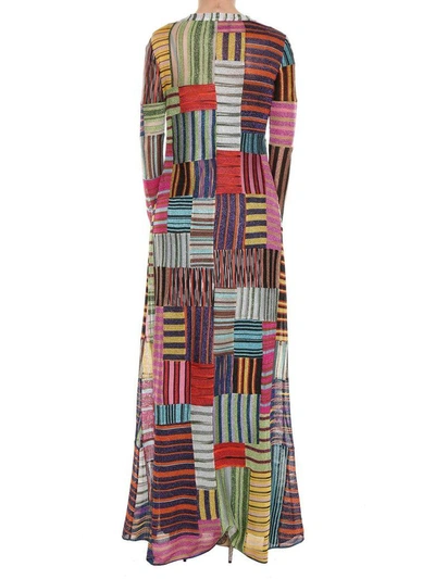 Shop Missoni Striped Dress In Multi