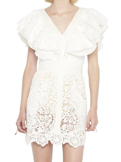 Shop Fausto Puglisi Dress In White
