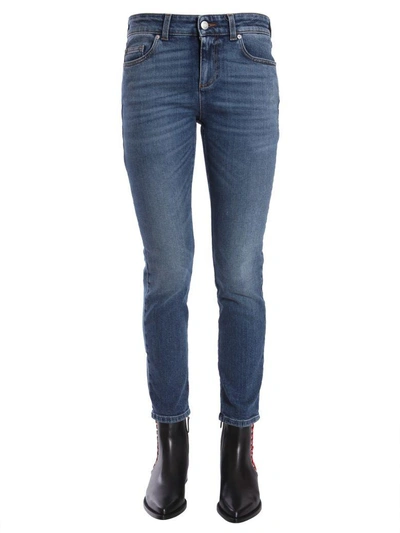 Shop Alexander Mcqueen Slim Fit Jeans In Blu