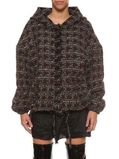 Shop Isabel Marant Checked Tweed Jacket In Multi