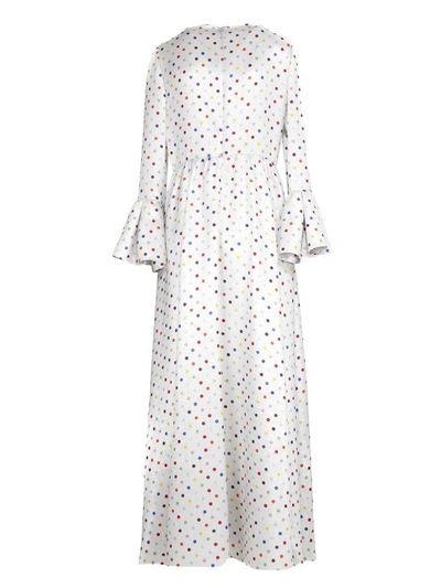 Shop Valentino Polka-dot Print Dress In Lm5