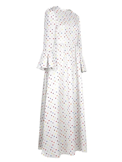 Shop Valentino Polka-dot Print Dress In Lm5