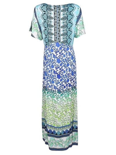 Shop Hale Bob Marai Kimono Maxi Dress In Blue