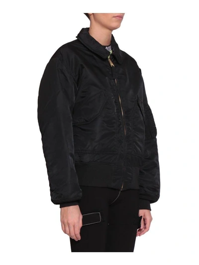 Shop Alyx Alpha Pilot Bomber In Nero