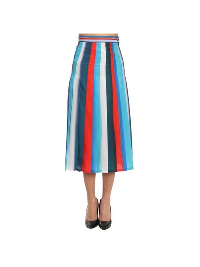 Shop Stella Jean Skirt Skirt Women  In Gnawed Blue