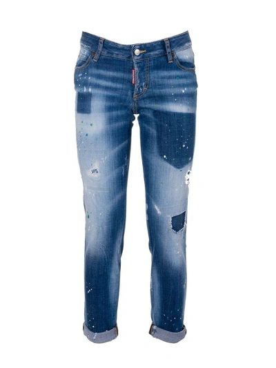 Shop Dsquared2 Distressed Jeans In C