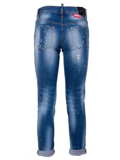 Shop Dsquared2 Distressed Jeans In C
