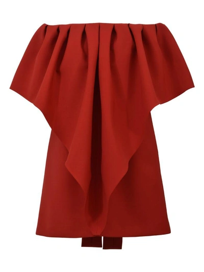 Shop Valentino Dress In Red