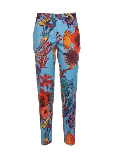 Shop Paul Smith Ocean Print Trousers In Multicolor