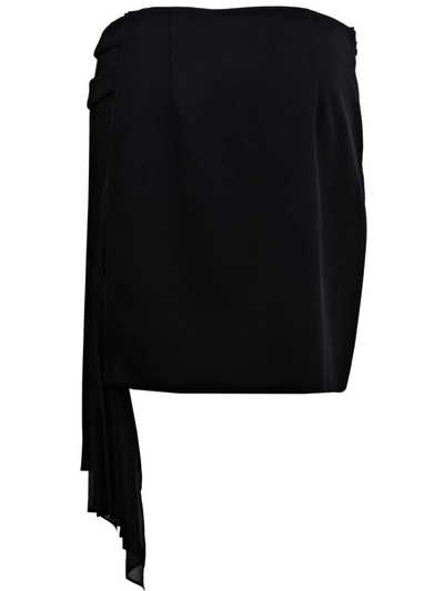 Shop Givenchy Pleated Mini Skirt In Black