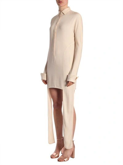 Shop Jw Anderson Crêpe Tunic In Beige