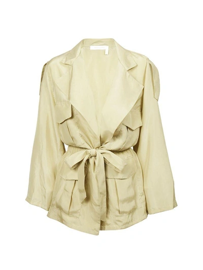 Shop See By Chloé Tie On Waist Trench In Brown