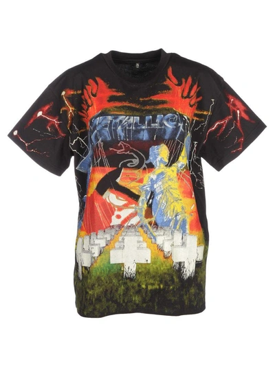 Shop R13 Tshirt Metallica In Black + Print
