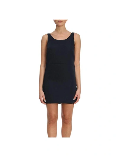 Shop Armani Collezioni Dress Dress Women Armani Exchange In Blue