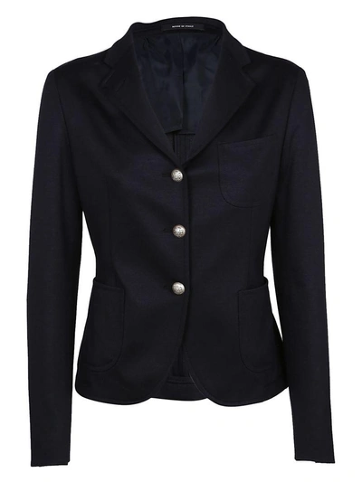 Shop Tagliatore Slim Blazer In Blu