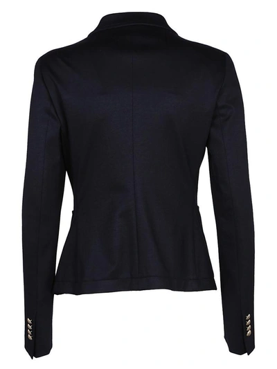 Shop Tagliatore Slim Blazer In Blu