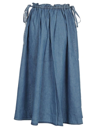 Shop Kenzo Skirt In Light Blue