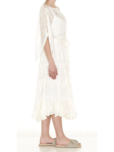 Shop Zimmermann Whitewave Veil Dress In Pearl