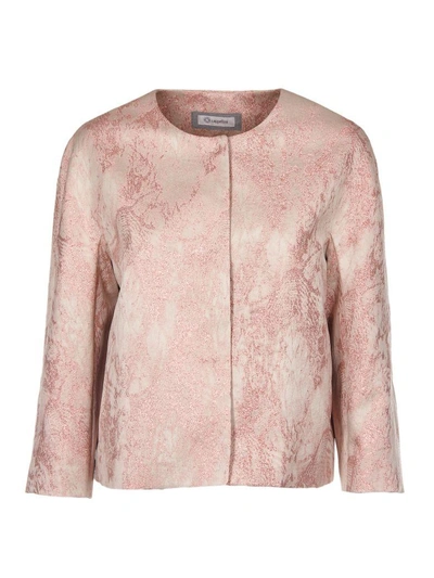 Shop Peserico Glitter Detail Jacket In Rosa