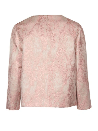 Shop Peserico Glitter Detail Jacket In Rosa