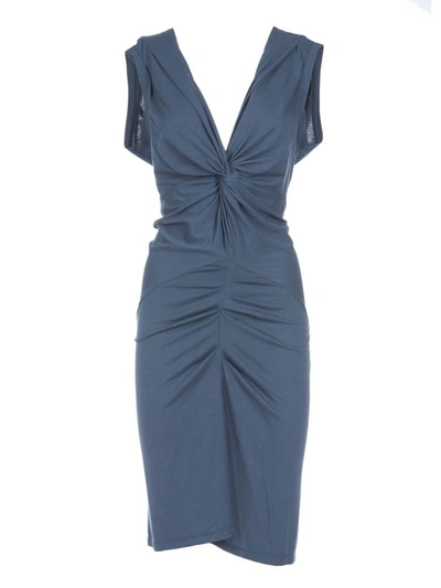 Shop Isabel Marant Ruffled Dress In Slade Blue