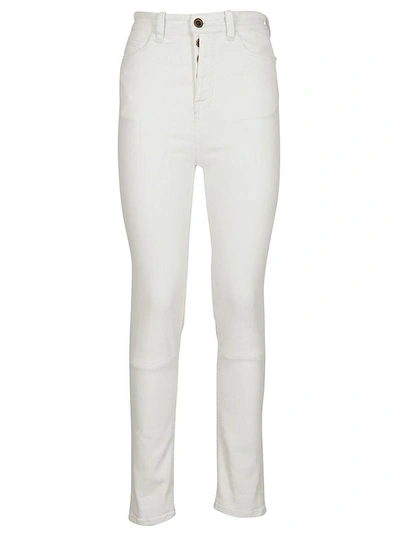 Shop Ben Taverniti Unravel Project Unravel Project Button Fly Jeans In Bianco