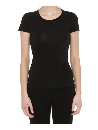 Shop Helmut Lang Knot Baby Tee In Black