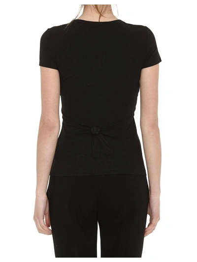 Shop Helmut Lang Knot Baby Tee In Black