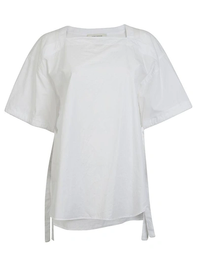 Shop Cedric Charlier Cédric Charlier Short-sleeve Blouse In White